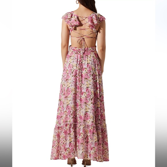 ASTR the Label Primrose Floral Strappy Back Maxi Dress - Picture 2 of 10